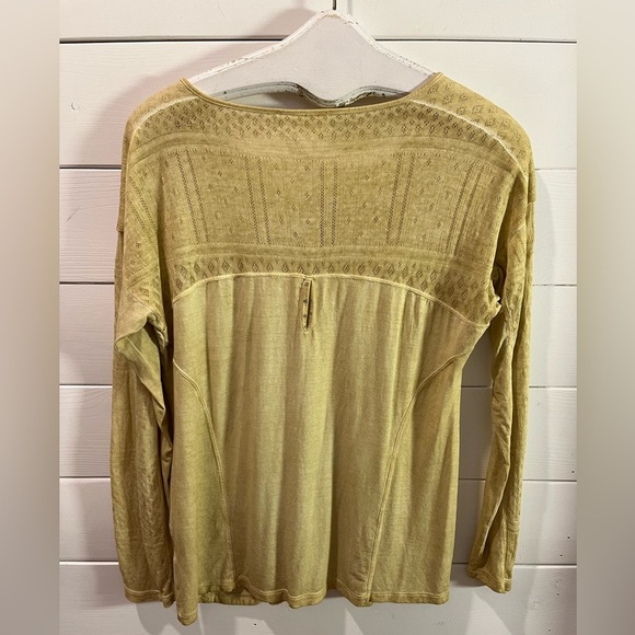 💛 ELISA CAVALETTI XL Yellow Textured Knit Top - Picture 8 of 12